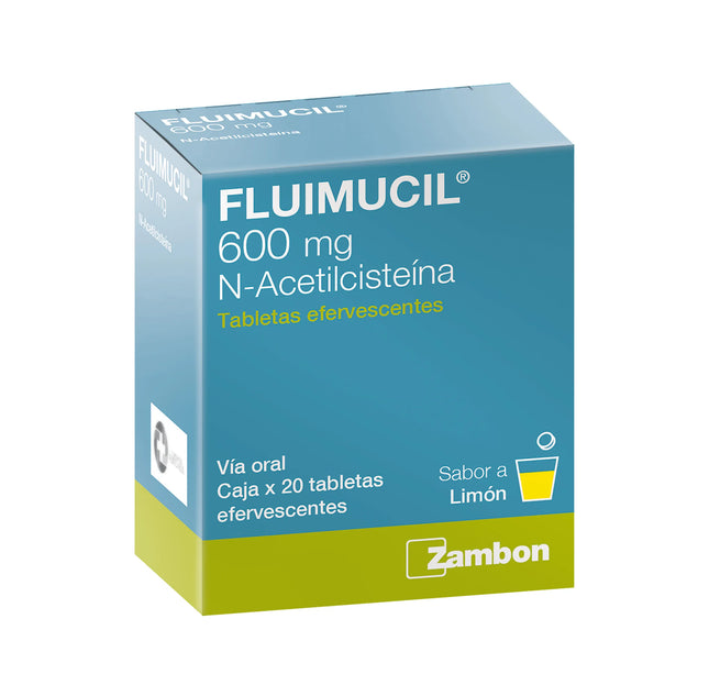 Fluimucil Efervecente 600 Mg 20 Tabletas
