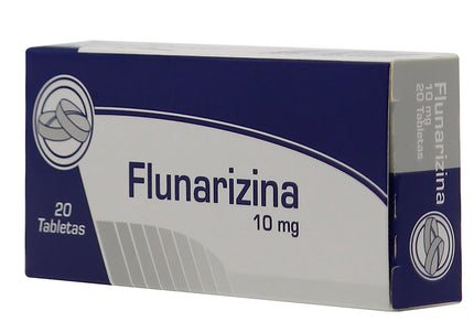 Flunarizina 10 Mg 20 Tabletas Coa