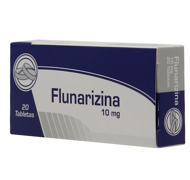 Flunarizina 10 Mg 20 Tabletas Coa