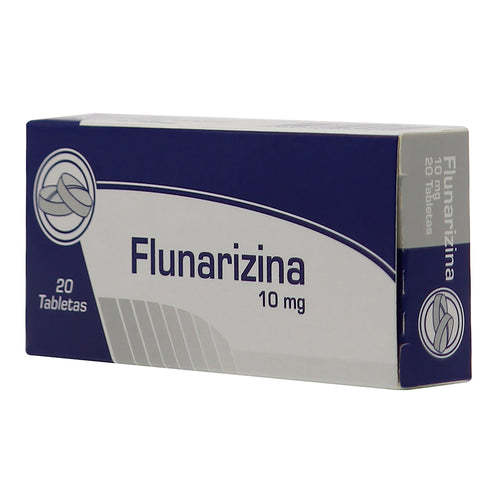 Flunarizina 10 Mg 20 Tabletas Coa