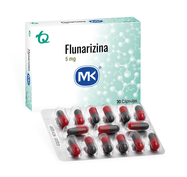 Flunarizina 5 Mg 30 Capsulas Mk