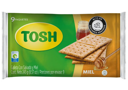 Galletas Tosh Miel Fit 243 Grs 9 Und
