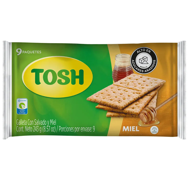 Galletas Tosh Miel Fit 243 Grs 9 Und
