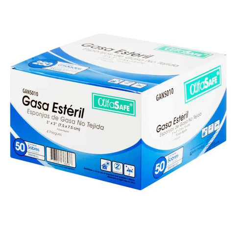 Gasa Alfa Esteril No Tejida 3X3 50 Sbs X 2 Und