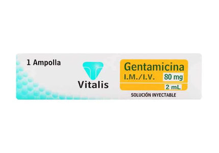 Gentamicina 80 Mg/2Ml 1 Ampolla Vt