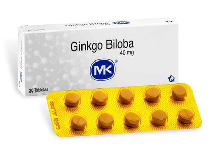 Ginkgo Biloba 40 Mg 20 Tabletas Mk