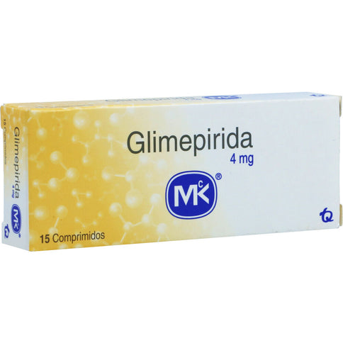 Glimepirida 4 Mg 15 Tabletas Mk