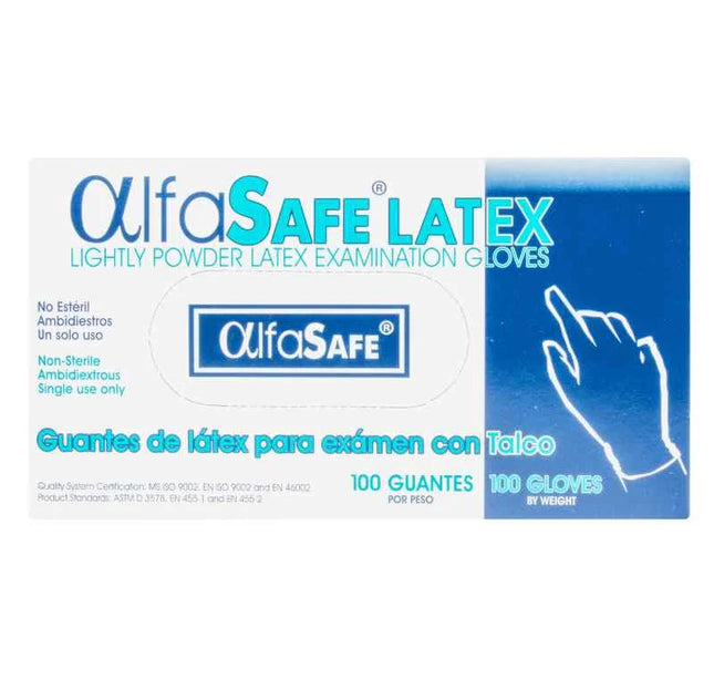 Guante Examen Alfa Latex 100 Und S