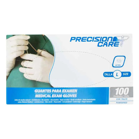 Guante Desechable Precision Latex 100 Und L