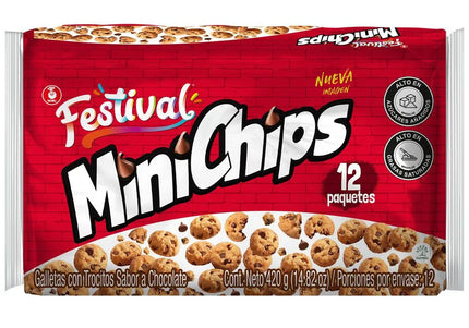 Galleta Festival Minichips Chocolate 12Pack 35G