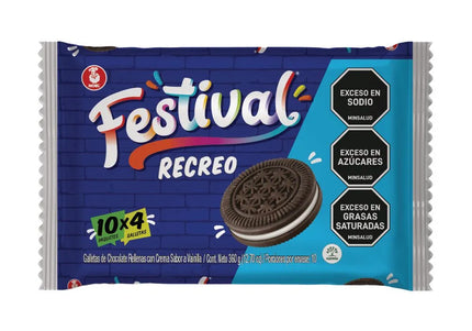 Galleta Festival Recreo 10 Und 360 Gr