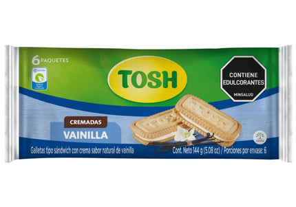 Galletas Tosh Vainilla 6 Und