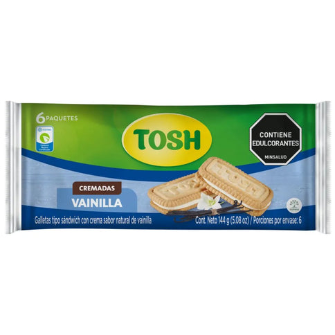 Galletas Tosh Vainilla 6 Und