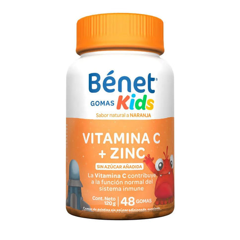 Gomas de Gelatina Benet Kids Vitamina C + Zinc 120