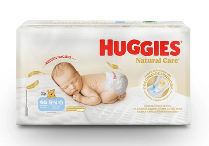 Pañales Huggies Natural Care Etapa 0 Recien Nacido 40 Und