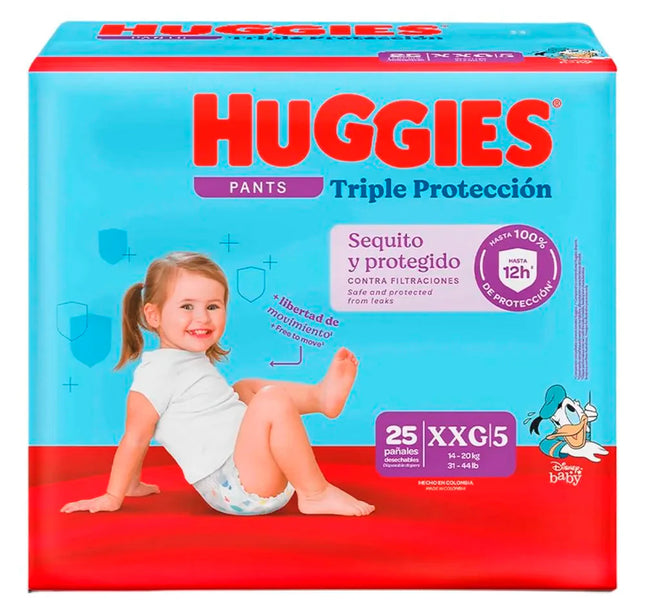 Pañales Huggies Triple Protección Pants Etapa 5Xxg 25U
