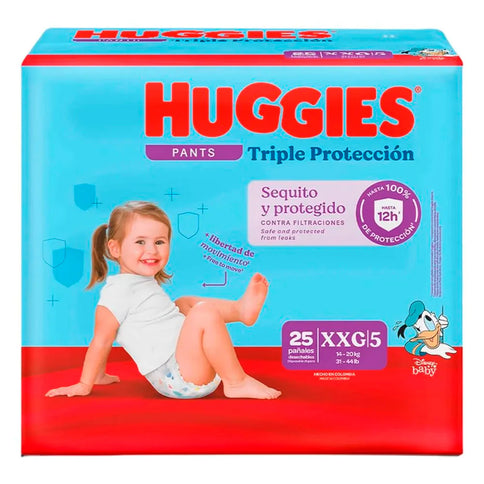 Pañales Huggies Triple Protección Pants Etapa 5Xxg 25U