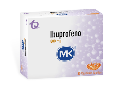 Ibuprofeno 800 Mg 30 Tabletas Mk