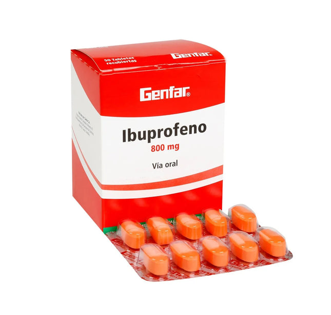 Ibuprofeno 800 Mg 50 Tabletas Gf