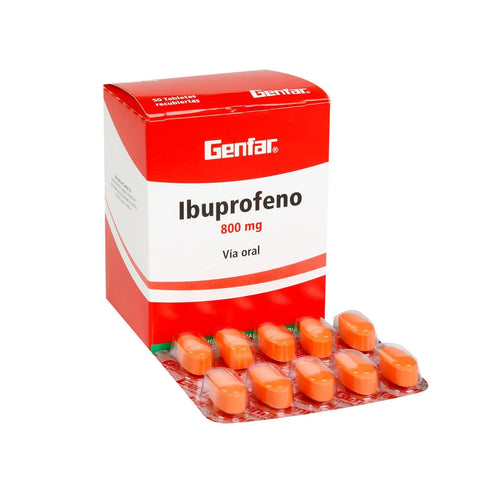 Ibuprofeno 800 Mg 50 Tabletas Gf