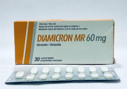 Diamicron Mr 60 Mg 30 Tabletas