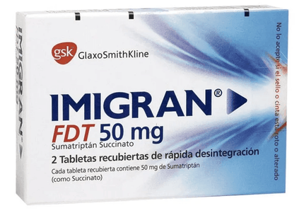 Imigran Fdt 50 Mg 2 Tabletas