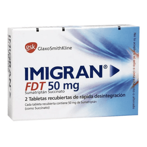Imigran Fdt 50 Mg 2 Tabletas