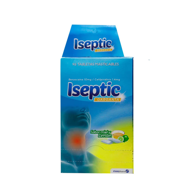 Iseptic Miel Limon Caja 96 Tabletas Coa