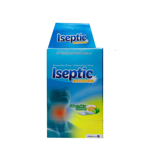 Iseptic Miel Limon Caja 96 Tabletas Coa