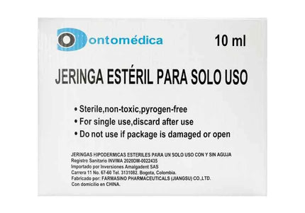 Jeringa 10 Ml 21Gx1 1/2 100 Unidades Amalgadent