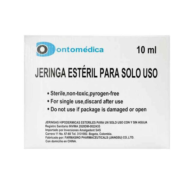 Jeringa 10 Ml 21Gx1 1/2 100 Unidades Amalgadent