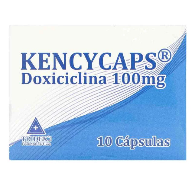 Kencycaps Doxiciclina 100Mg 10 Cap