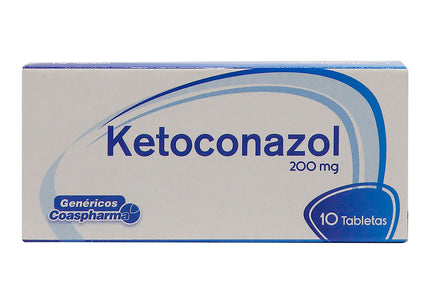 Ketoconazol 200 Mg 10 Tabletas Coa