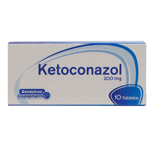 Ketoconazol 200 Mg 10 Tabletas Coa