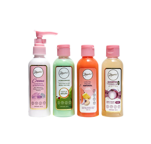Kit Viajero Capilar Anyeluz 100 Ml 4 Und
