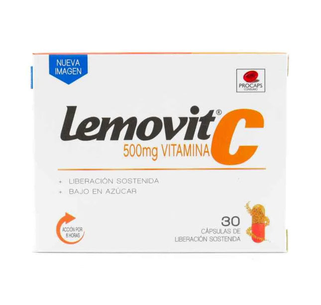 Lemovit C 500 Mg 30 Cap.Lib.Sostenida