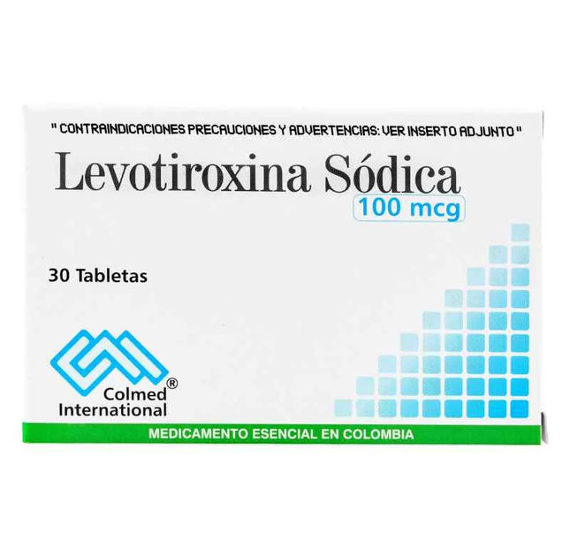Levotiroxina 100 Mcg 30 Tabletas