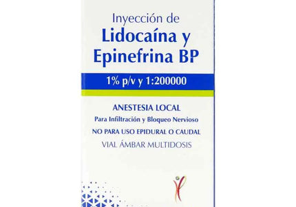 Lidocaina 1% Epinefrina 1200Ui 20Ml