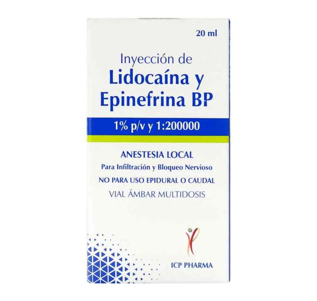 Lidocaina 1% Epinefrina 1200Ui 20Ml