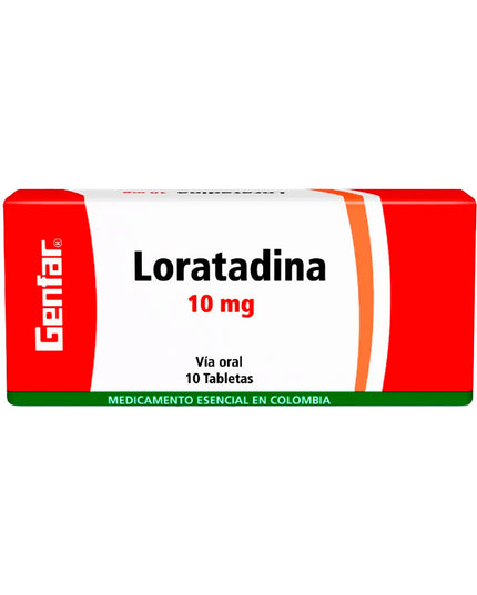 LORATADINA 10 MG 10 TABLETAS GF
