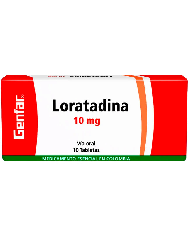 LORATADINA 10 MG 10 TABLETAS GF