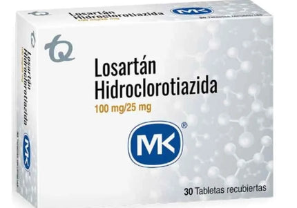 Losartan 100 Mg Hct 25 Mg 30 Tbs Mk
