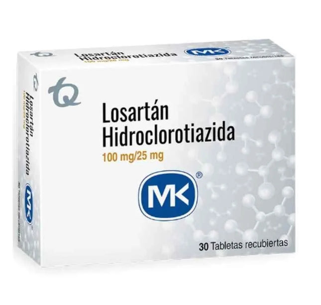 Losartan 100 Mg Hct 25 Mg 30 Tbs Mk