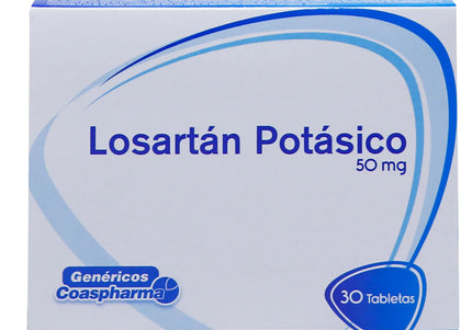 Losartan Potasico 50 Mg 30 Tbs Coa