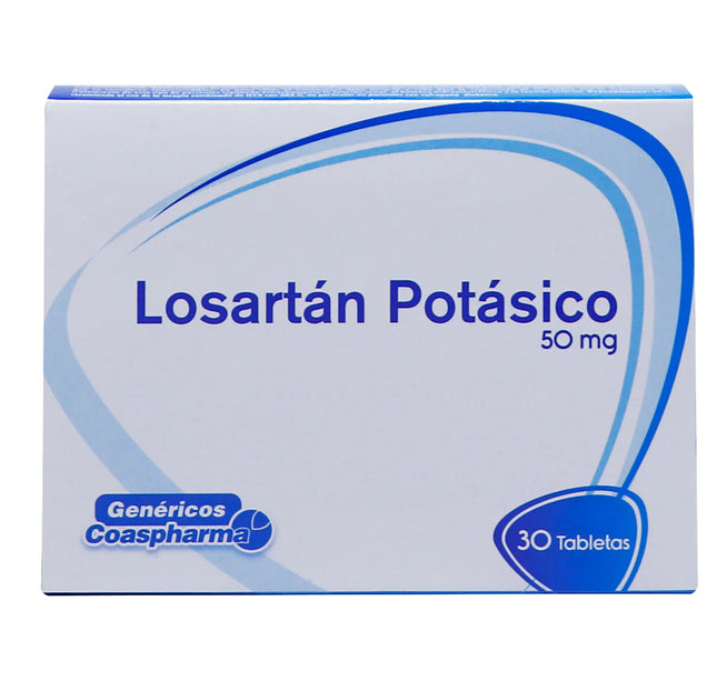 Losartan Potasico 50 Mg 30 Tbs Coa