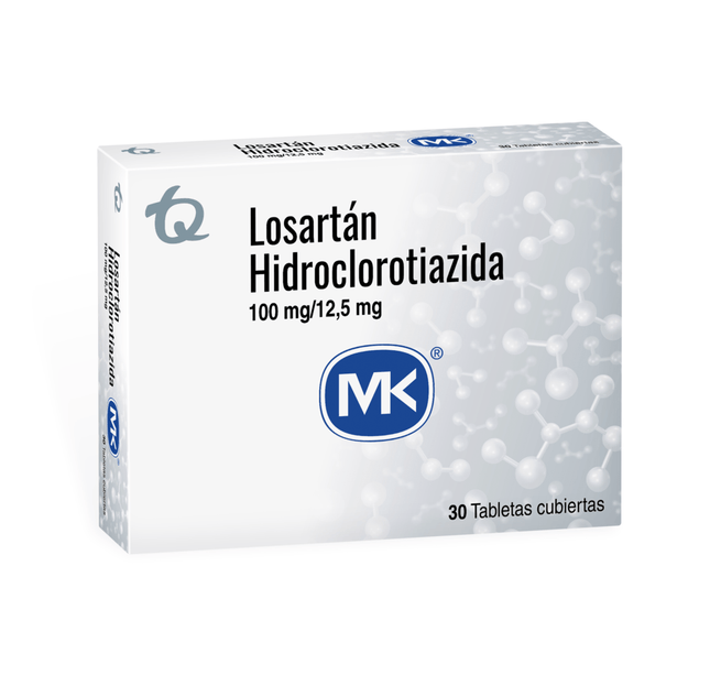 Losartan 100Mg Hct 12.5Mg 30 Tbs mk