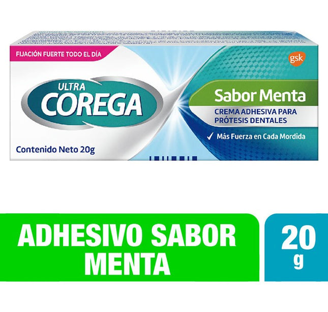 Crema Corega 3D Ultra Menta 20 Gr