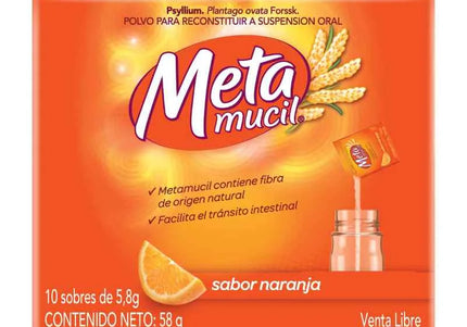 METAMUCIL FIBRA 5.8 GR 10 SOBRES