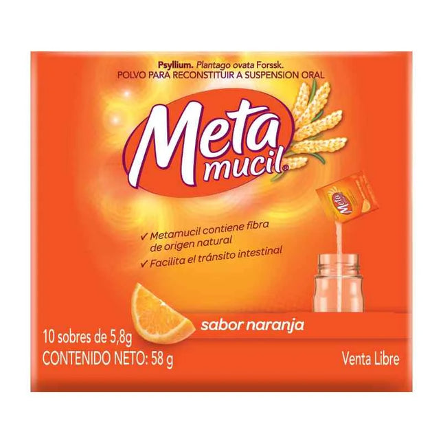 METAMUCIL FIBRA 5.8 GR 10 SOBRES