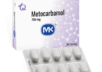 Metocarbamol 750 Mg 20 Tabletas Mk